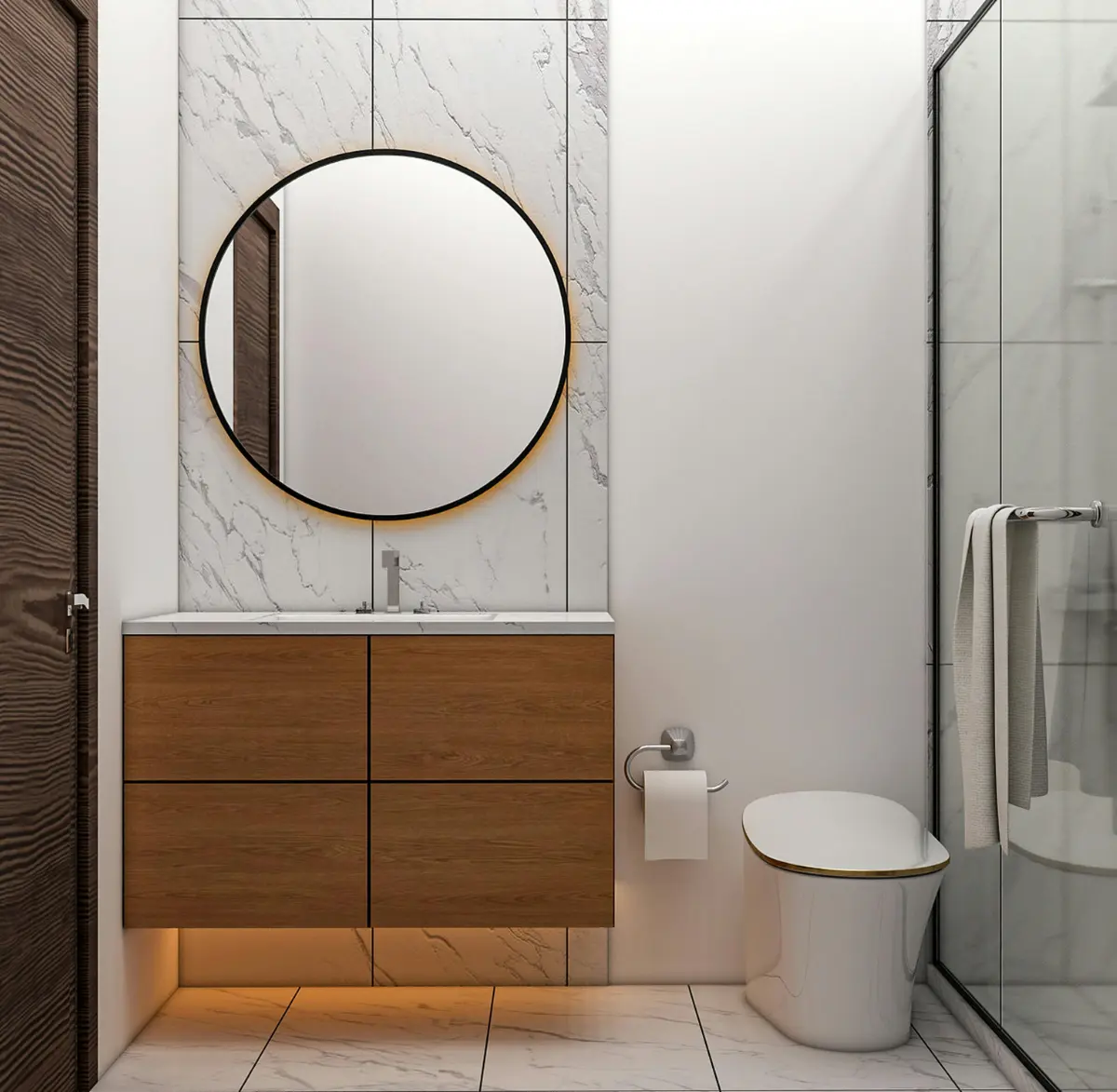 Image d'une rénovation de salle de bain